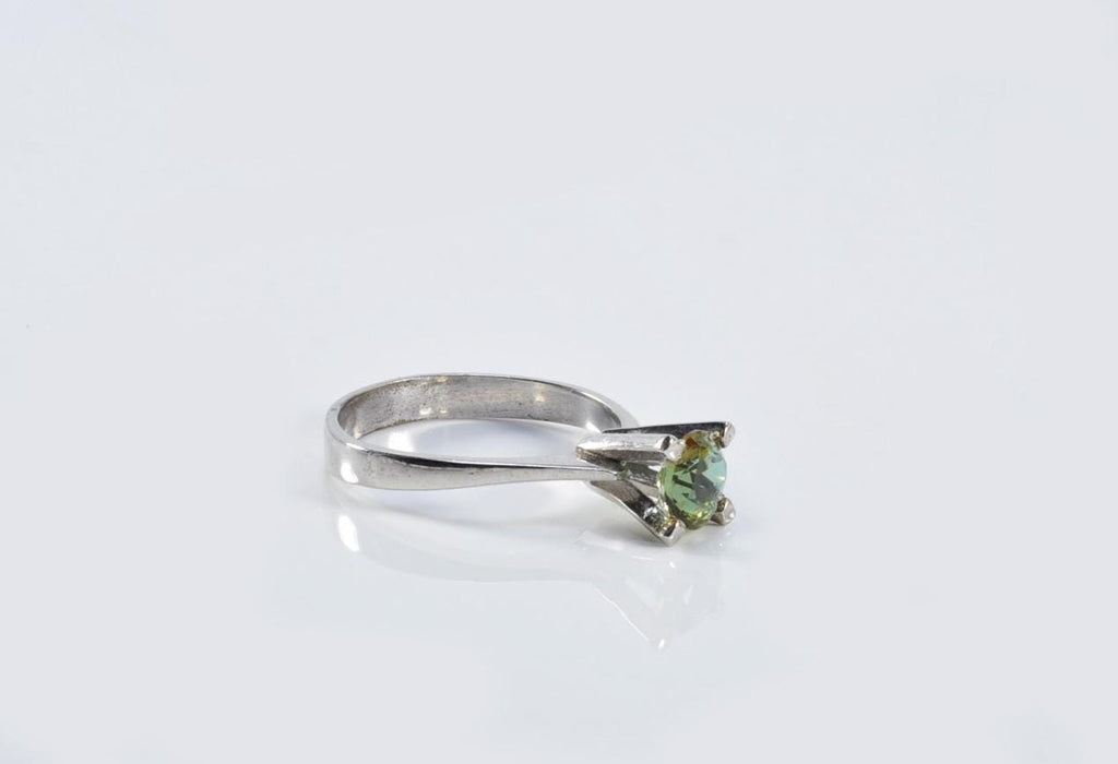 Handmade Color Changing Sultanite Silver Ring: Turkish Gemstone Jewelry