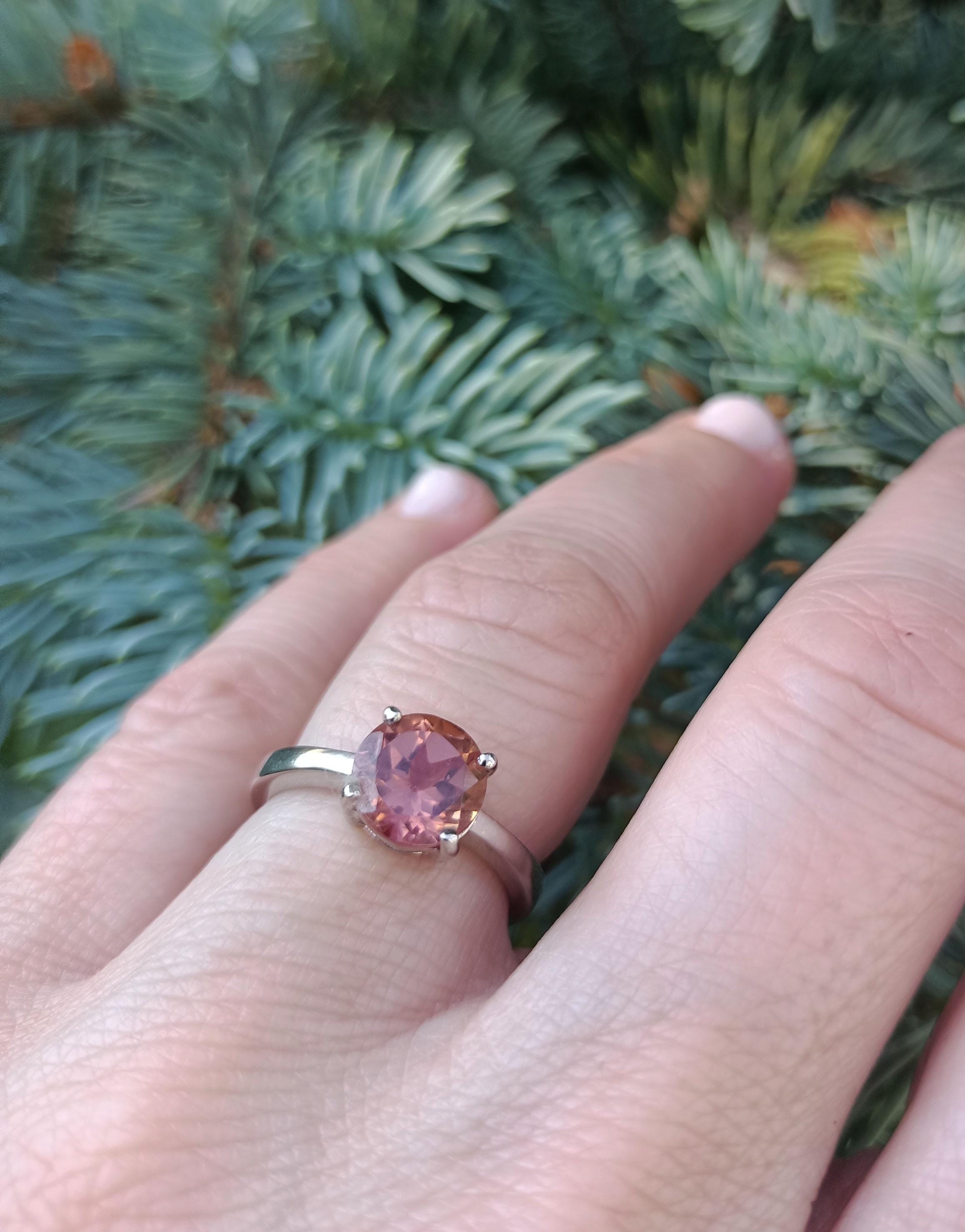 Handmade Color Changing Sultanite Silver Ring: Turkish Gemstone Jewelry
