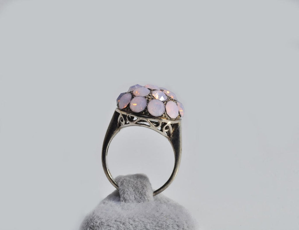 Handmade Genuine Pink Quartz Silver Ring,Pink Quartz Ring Jewelry, 925 Sterling Silver Pink Quartz Ring,Anniversary Gift