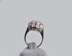 Handmade Genuine Pink Quartz Silver Ring,Pink Quartz Ring Jewelry, 925 Sterling Silver Pink Quartz Ring,Anniversary Gift