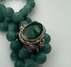 Handmade Genuine Emerald 925 Sterling Silver Ring, Handcrafted Emerald Ring Jewelry,Wedding Ring Gift, Anniversary Gift,Gift for Her