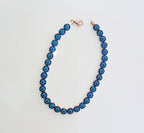 Elegant Neon Gemstone Bracelet – Unique Handmade Rose Silver Jewelry for Women