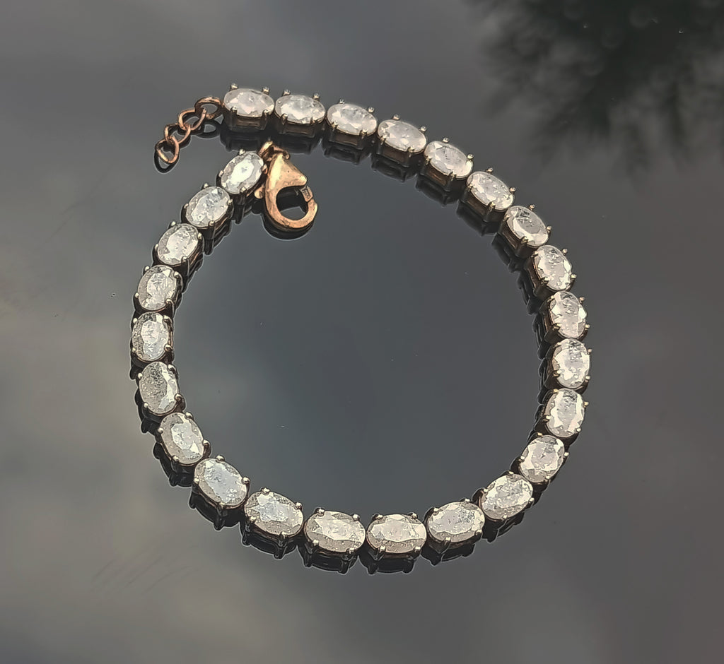 Unique Handmade Najaf Stone Bracelet – Genuine 925 Silver Gift Idea