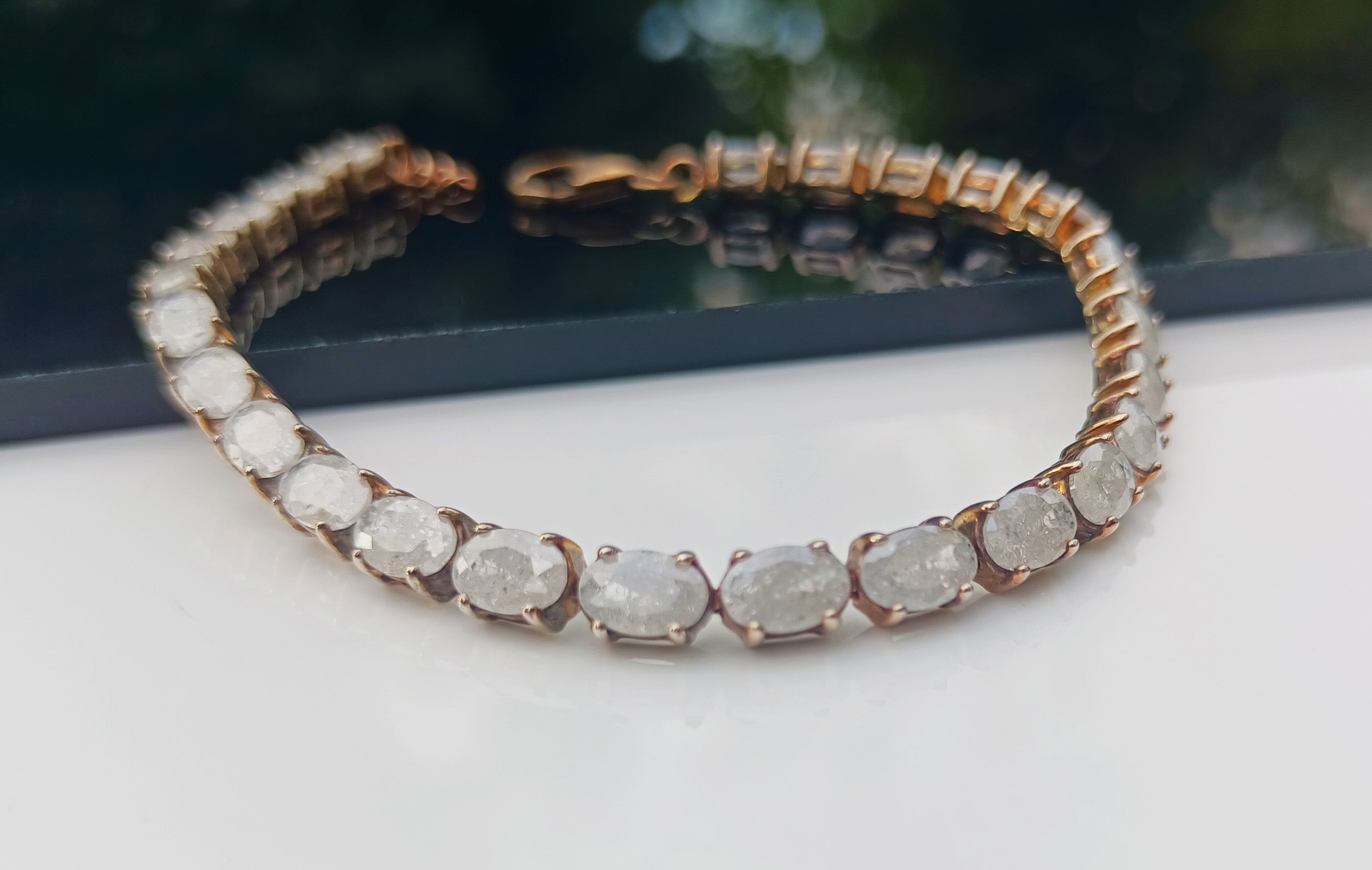 Unique Handmade Najaf Stone Bracelet – Genuine 925 Silver Gift Idea