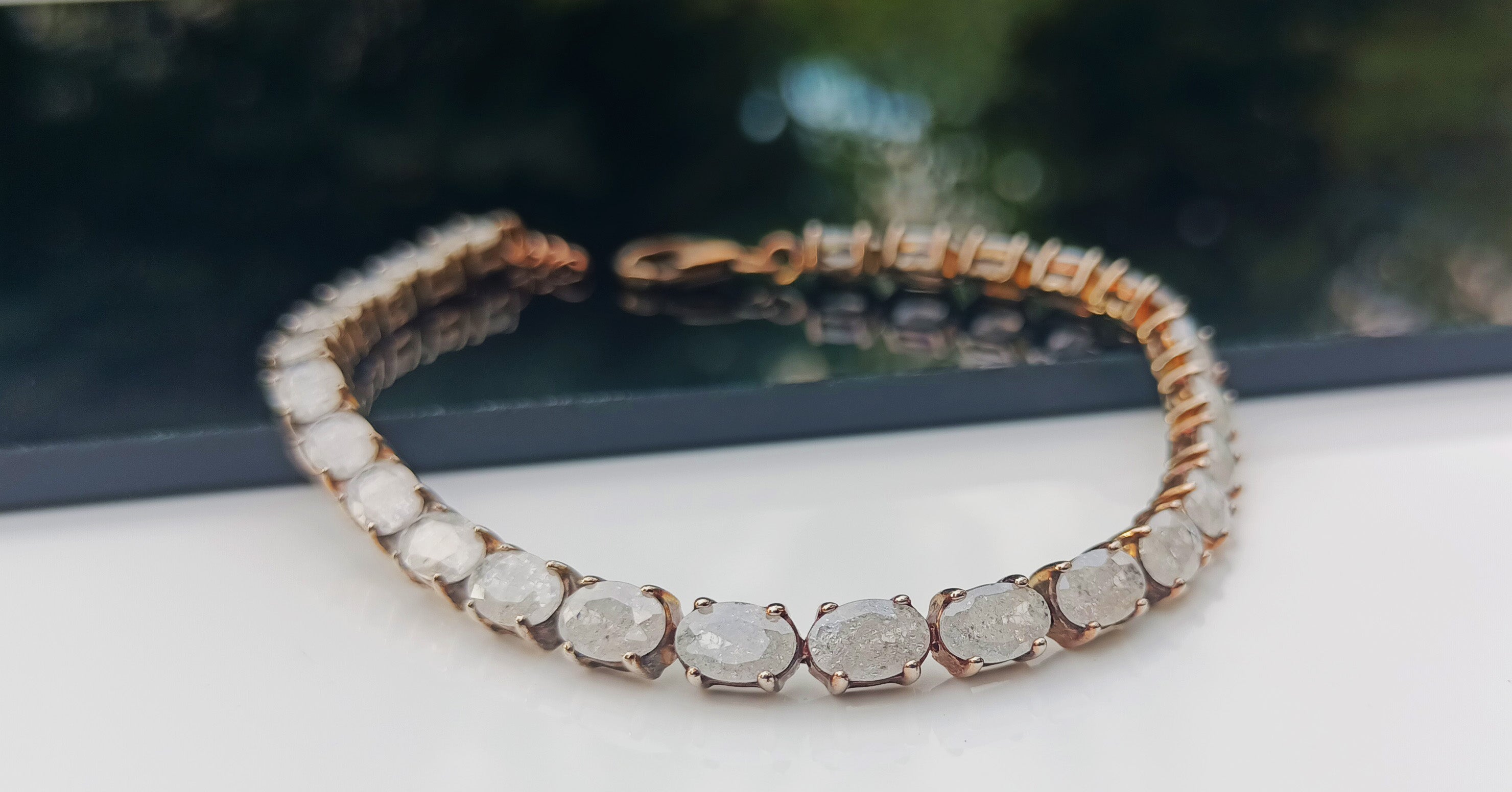 Unique Handmade Najaf Stone Bracelet – Genuine 925 Silver Gift Idea