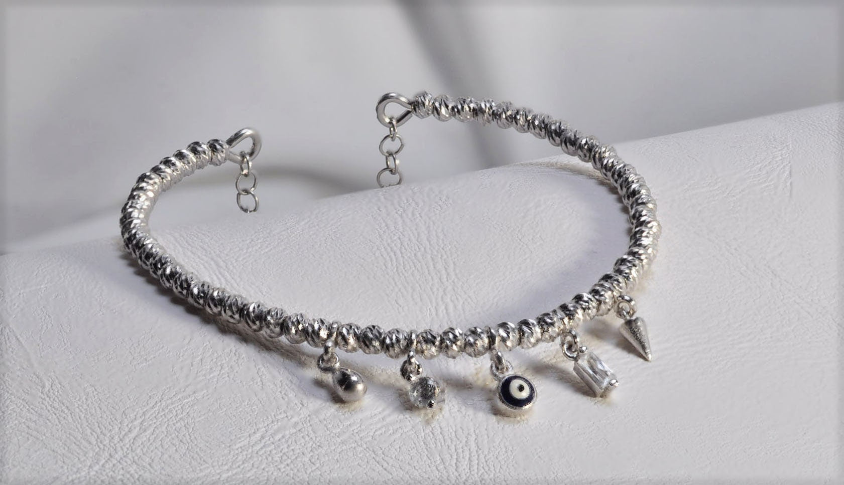 Handmade Genuine Zircon Gemstone Silver Bracelet, Zircon Bracelet Jewelry,Handcrafted, Gift For Her, Wedding Gift