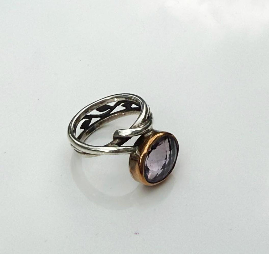 Handmade Amethyst Sterling Silver Ring: February Birthstone Jewelry