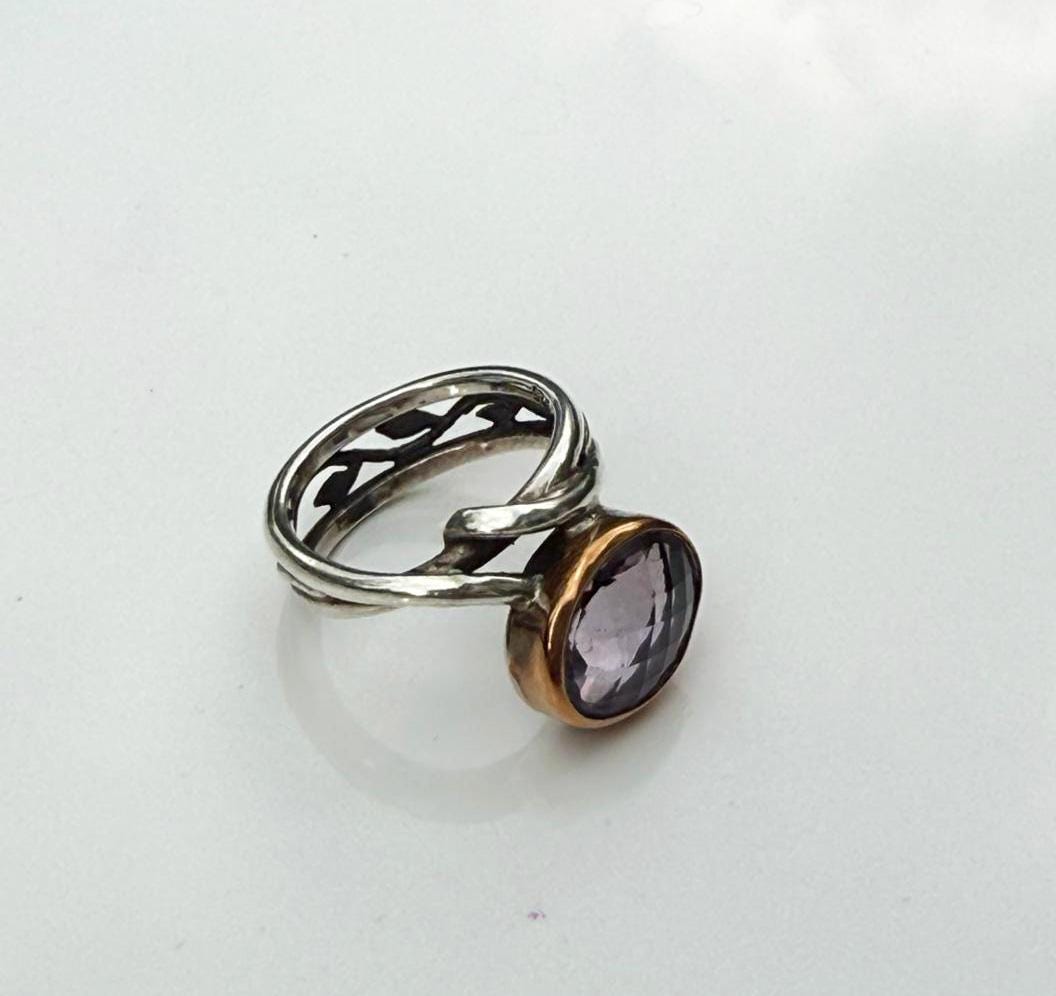 Handmade Amethyst Sterling Silver Ring: February Birthstone Jewelry