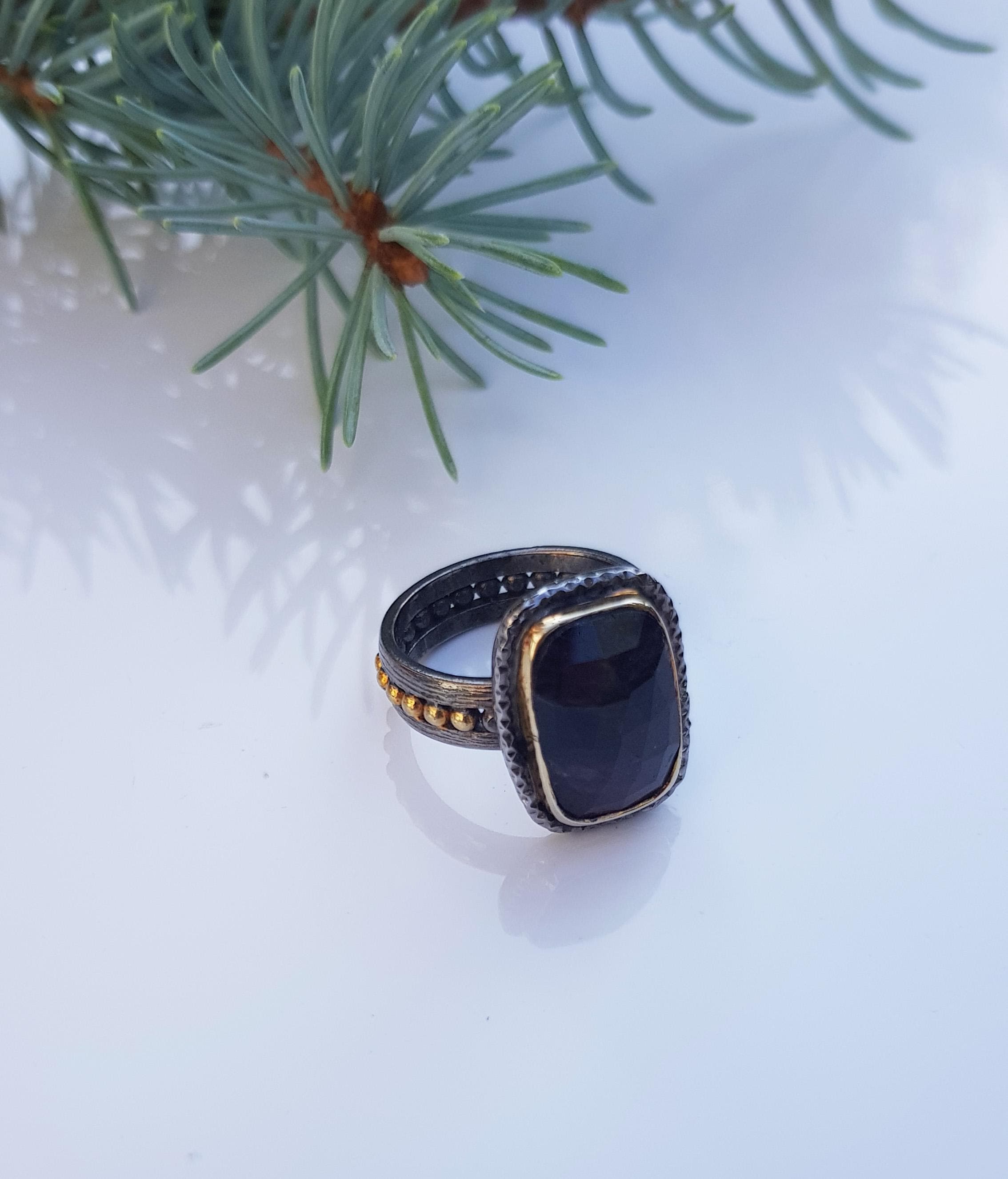 Handmade Ruby Ring: 925 Sterling Silver Gemstone Jewelry