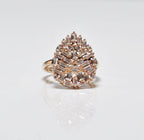 Handmade Zircon Silver Ring, Handcrafted Baquette Zircon Jewelry,Wedding Ring Gift, 925 Sterling Silver Zircon Ring,Gift for her