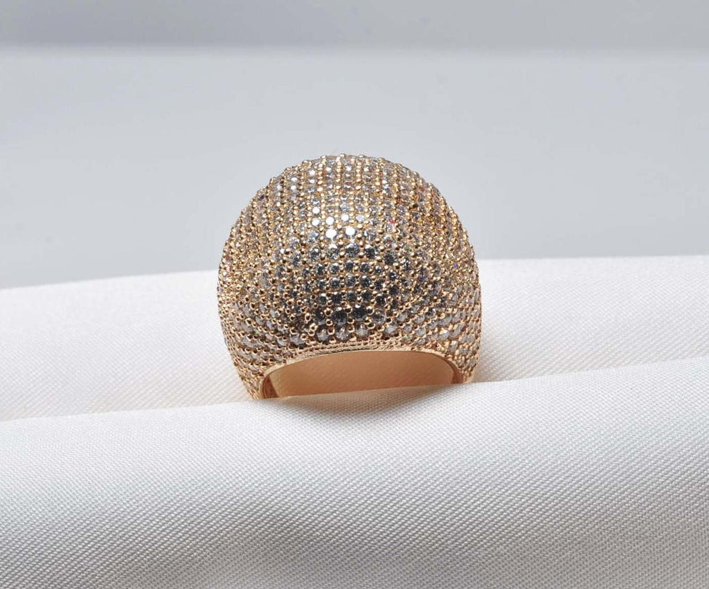 Handmade Zircon Silver Ring, Handcrafted Zircon Jewelry,Wedding Ring Gift, Rose Silver Band Zircon Ring,Gift for her