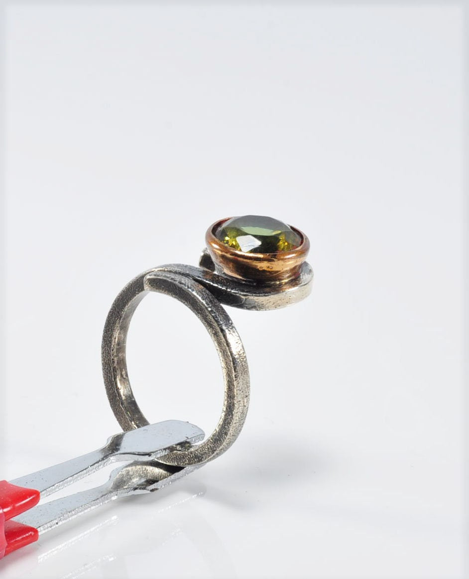 Handmade Sultanite Silver Color Changing Ring: December Birthstone