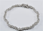Handmade Genuine Zircon Gemstone Silver Bracelet, Zircon Bracelet Jewelry,Handcrafted, Gift For Her, Wedding Gift