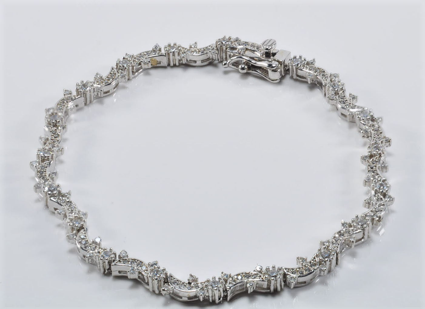 Handmade Genuine Zircon Gemstone Silver Bracelet, Zircon Bracelet Jewelry,Handcrafted, Gift For Her, Wedding Gift