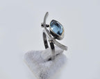 Handmade Aquamarine Ring: 925 Sterling Silver Jewelry Gift