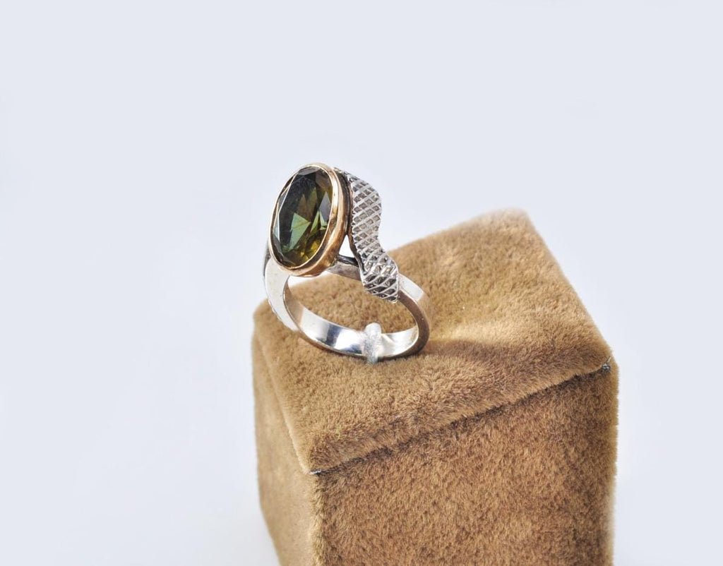 Handmade Color Changing Sultanite Silver Ring Jewelry