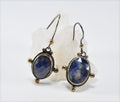 Handmade Genuine Natural Lapis Lazuli Silver Earring,Lapis Lazuli Earring Jewelry,Handcrafted Earring Gift for Her