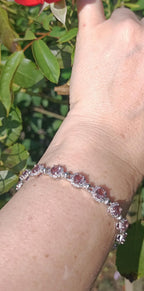 Handmade Genuine Color changing Sultanite and Zircon Gemstone Silver Bracelet, Sultanite Bracelet Jewelry,Handcrafted, Gift For Her