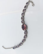 Handmade Color Changing Sultanite Bracelet: Sultanite and Zircon Silver Jewelry