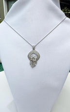 Handmade Zircon 925 Sterling Silver Necklace: Wedding Jewelry