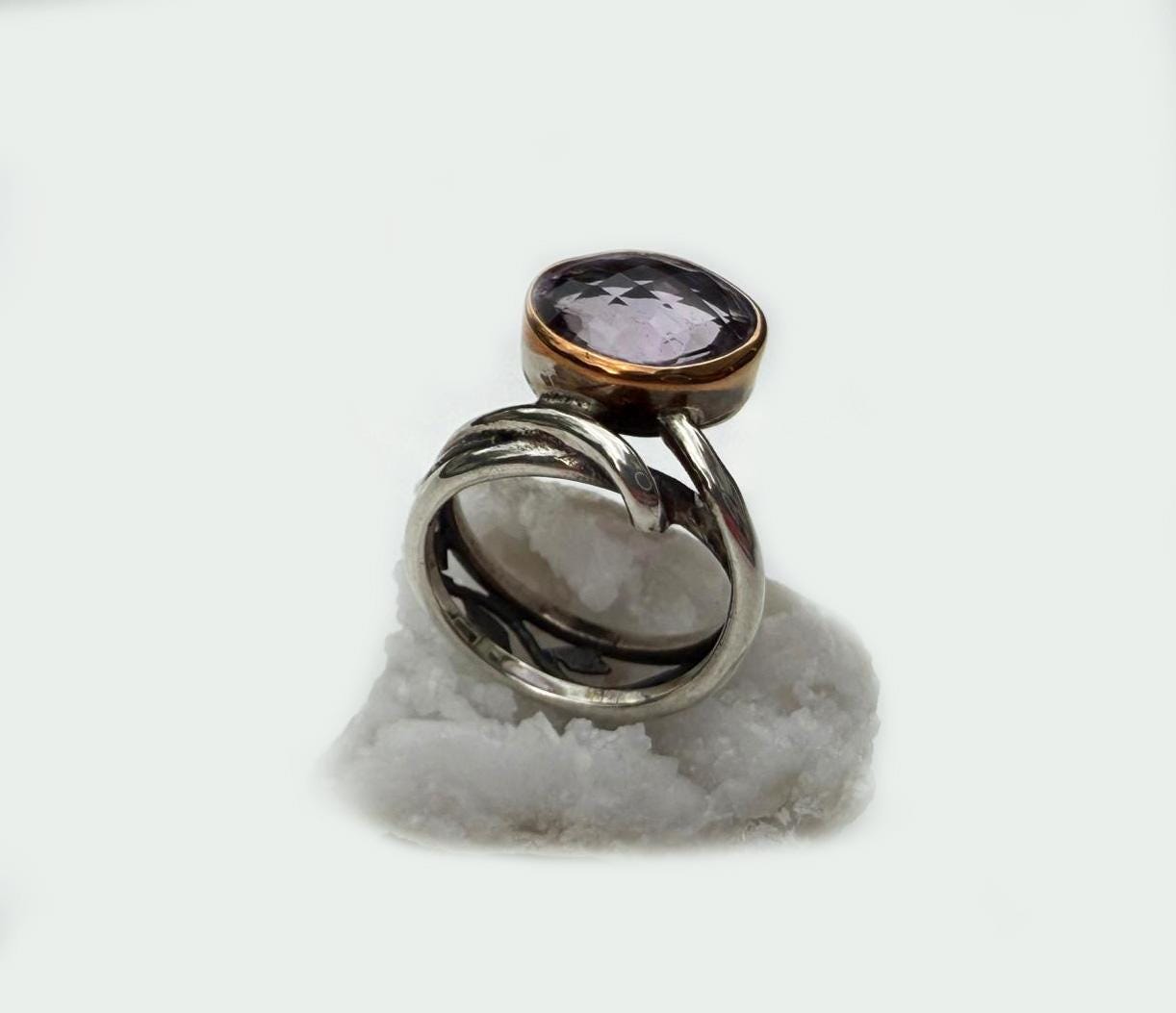 Handmade Amethyst Sterling Silver Ring: February Birthstone Jewelry