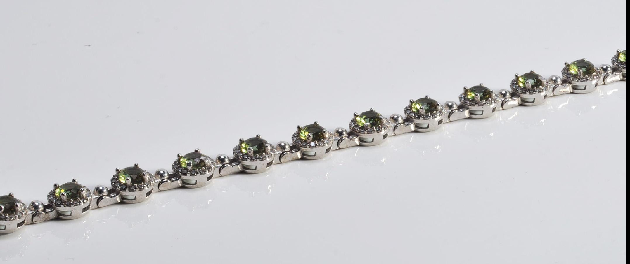 Handmade Genuine Color changing Sultanite and Zircon Gemstone Silver Bracelet, Sultanite Bracelet Jewelry,Handcrafted, Gift For Her