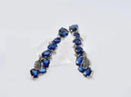 Handmade Sapphire Sterling Silver Earrings: September Birthstone Jewelry