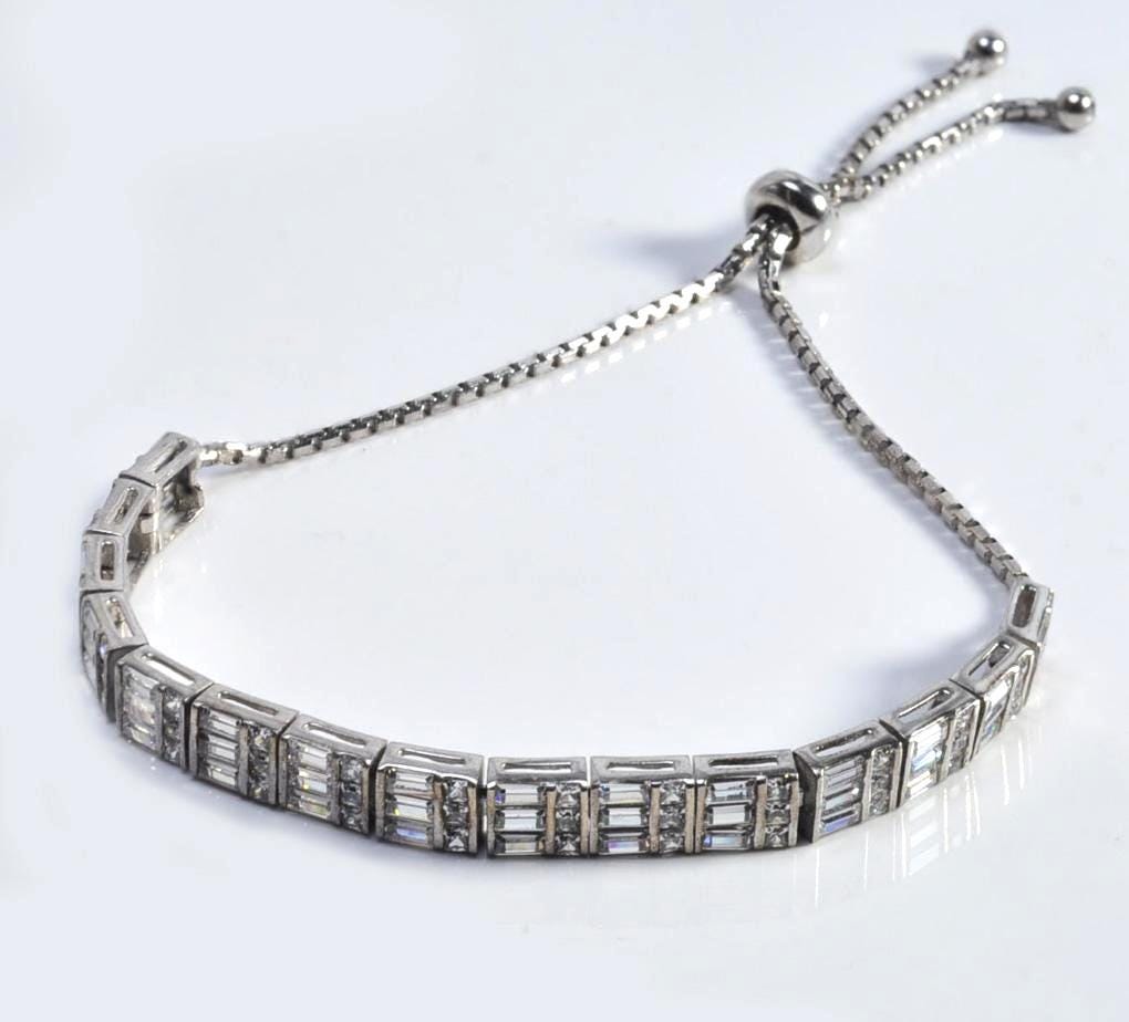 Handmade Genuine Zircon Gemstone Silver Bracelet, Zircon Bracelet Jewelry,Handcrafted Bracelet, Gift For Her