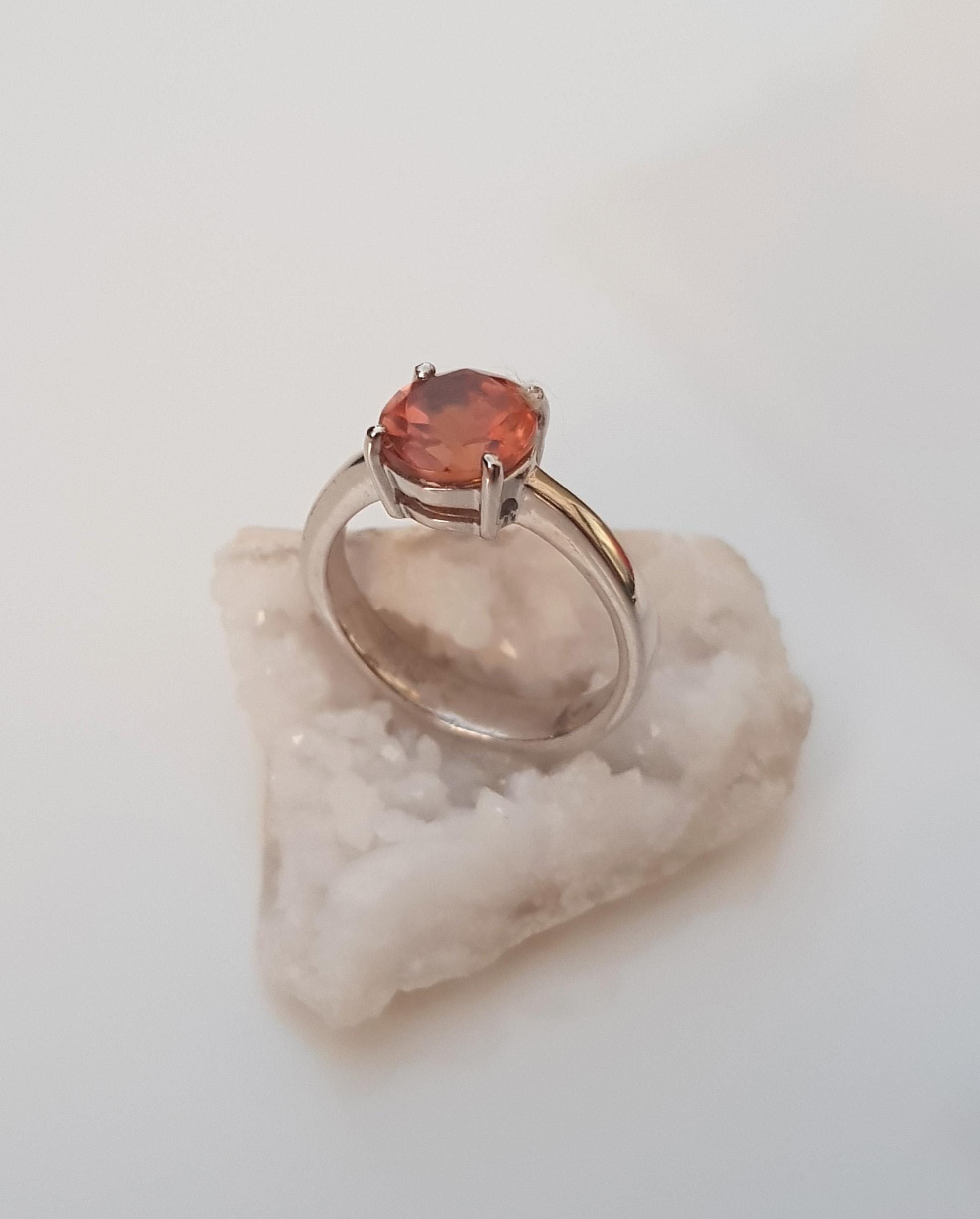 Handmade Color Changing Sultanite Silver Ring: Turkish Gemstone Jewelry