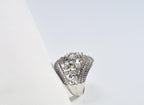 Handmade Zircon 925 Sterling Silver Ring, Handcrafted Zircon Jewelry,Wedding Ring Gift, Anniversary Gift for Her