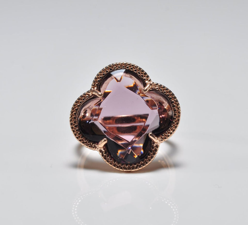 Handmade Genuine Natural Amethyst Silver Ring,Amethyst Jewelry,Amethyst Rose Silver Band Ring,Crystal Cut Ring,Handcrafted,Artist Design
