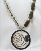 Handmade Labradorite  Silver Necklace,925 Sterling Silver Genuine Authentic Necklace, Labrodorite  Gemstone Jewelry Gift for Her