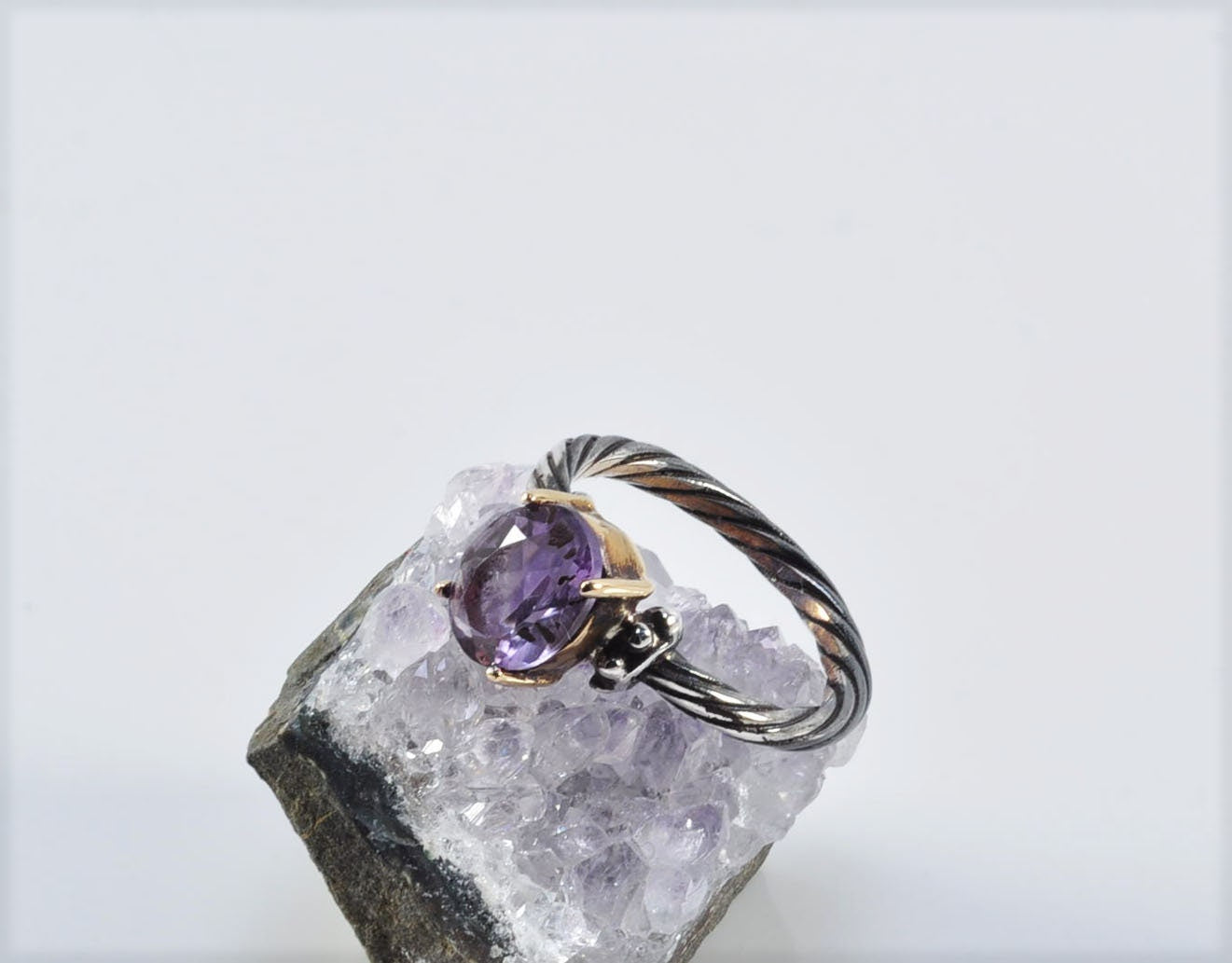 Handmade Genuine Amethyst Silver Ring, Handcrafted Amethyst Jewelry,Wedding Ring Gift, 925 Sterling Silver Amethyst Ring,Gift for her