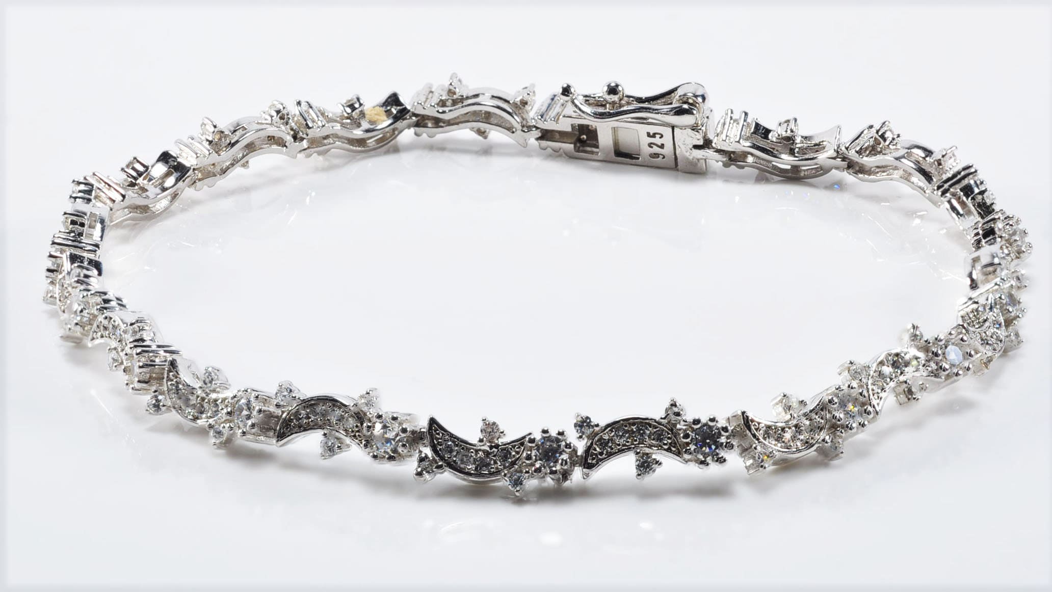 Handmade Genuine Zircon Gemstone Silver Bracelet, Zircon Bracelet Jewelry,Handcrafted, Gift For Her, Wedding Gift