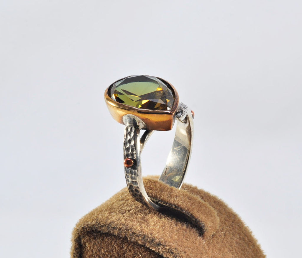 Handmade Color Changing Sultanite Silver Ring, Handcrafted Sultanite Jewelry,Wedding Ring Gift, Sultanite Anniversary Ring,Gift for Her