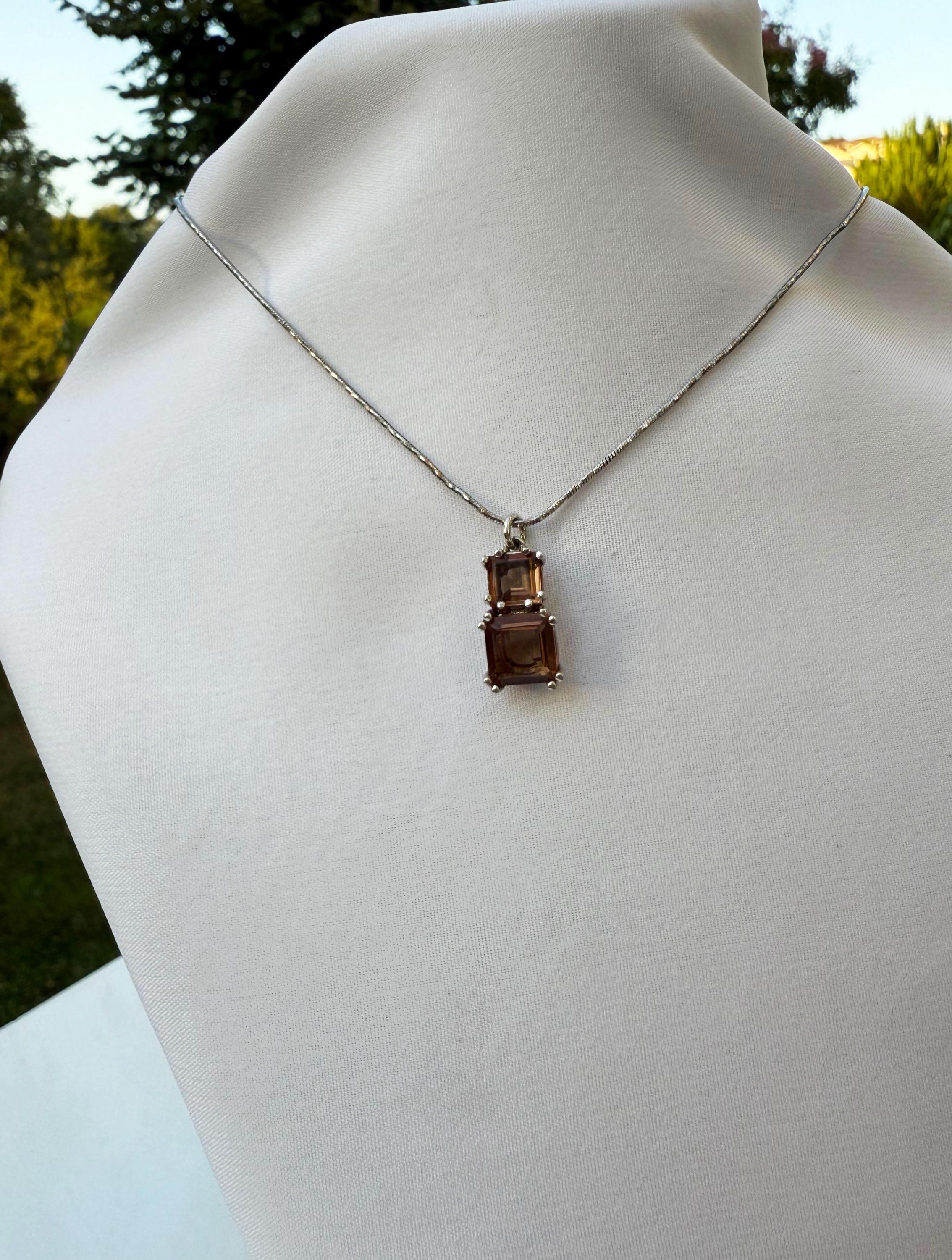 Handmade Sultanite Silver Necklace: 925 Sterling Silver, Color Changing Gemstone