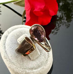 Handmade Genuine Amethyst Silver Ring, Handcrafted Amethyst Jewelry,Wedding Ring Gift, 925 Sterling Silver Amethyst Ring,Gift for her