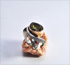 Handmade Color Changing Sultanite Silver Ring: Turkish Gemstone Jewelry