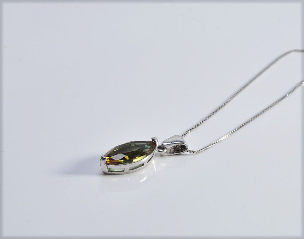 Handmade Sultanite  Silver Necklace,925 Sterling Silver Genuine Authentic Necklace, Sultanite  Gemstone Jewelry Gift for Her