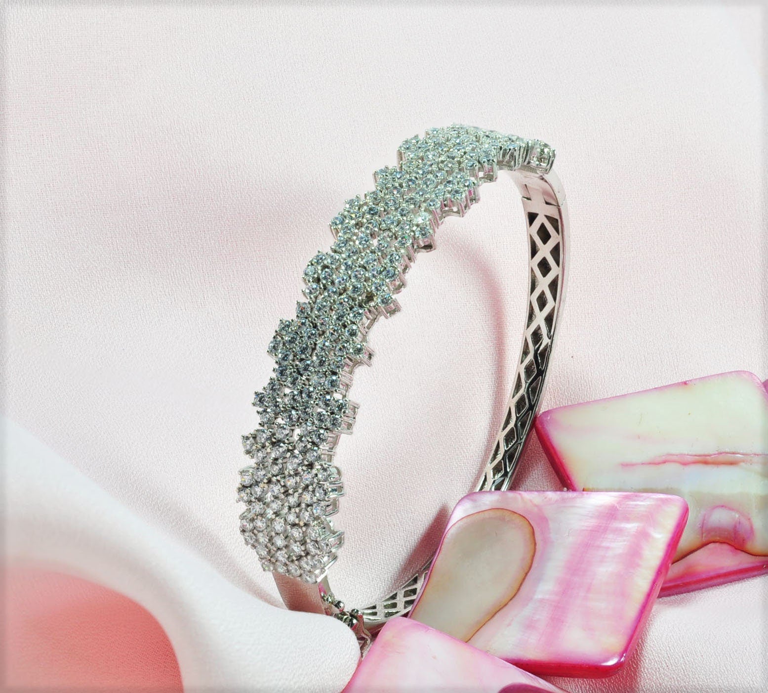 Handmade Genuine Zircon Gemstone Silver Bracelet, Zircon Bracelet Jewelry,Handcrafted, Gift For Her, Wedding Gift