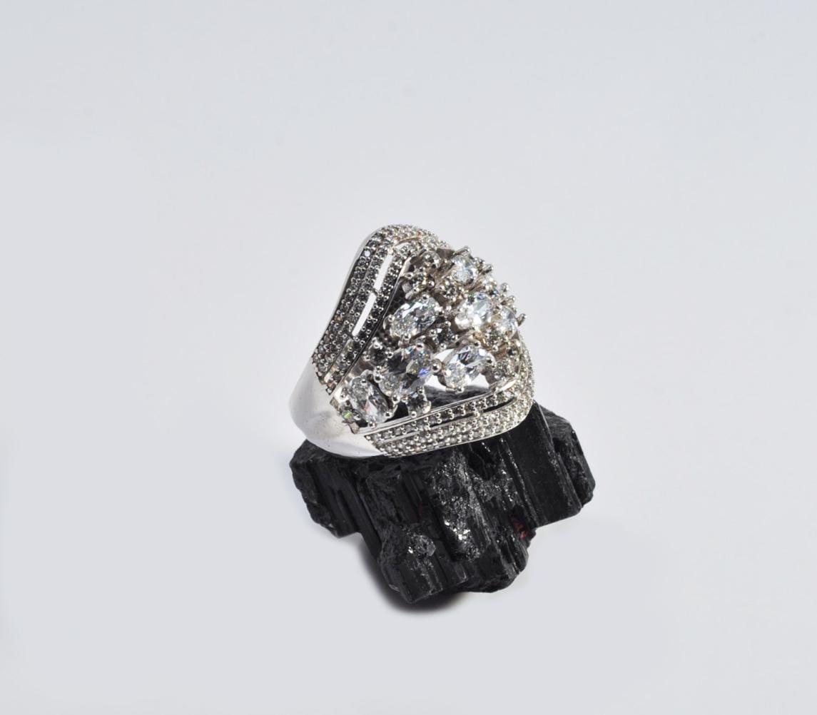 Handmade Zircon 925 Sterling Silver Ring, Handcrafted Zircon Jewelry,Wedding Ring Gift, Anniversary Gift for Her