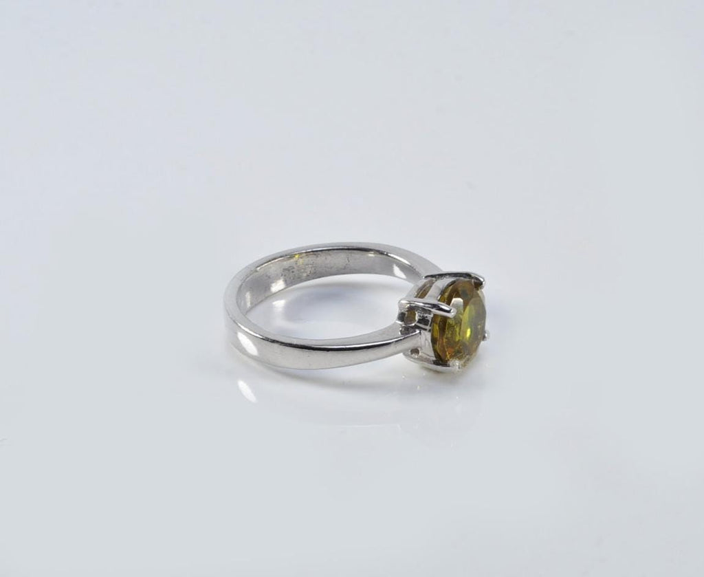 Handmade Color Changing Sultanite Silver Ring: Turkish Gemstone Jewelry