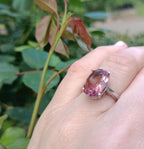 Handmade Color Changing Sultanite Silver Ring: Turkish Gemstone Jewelry