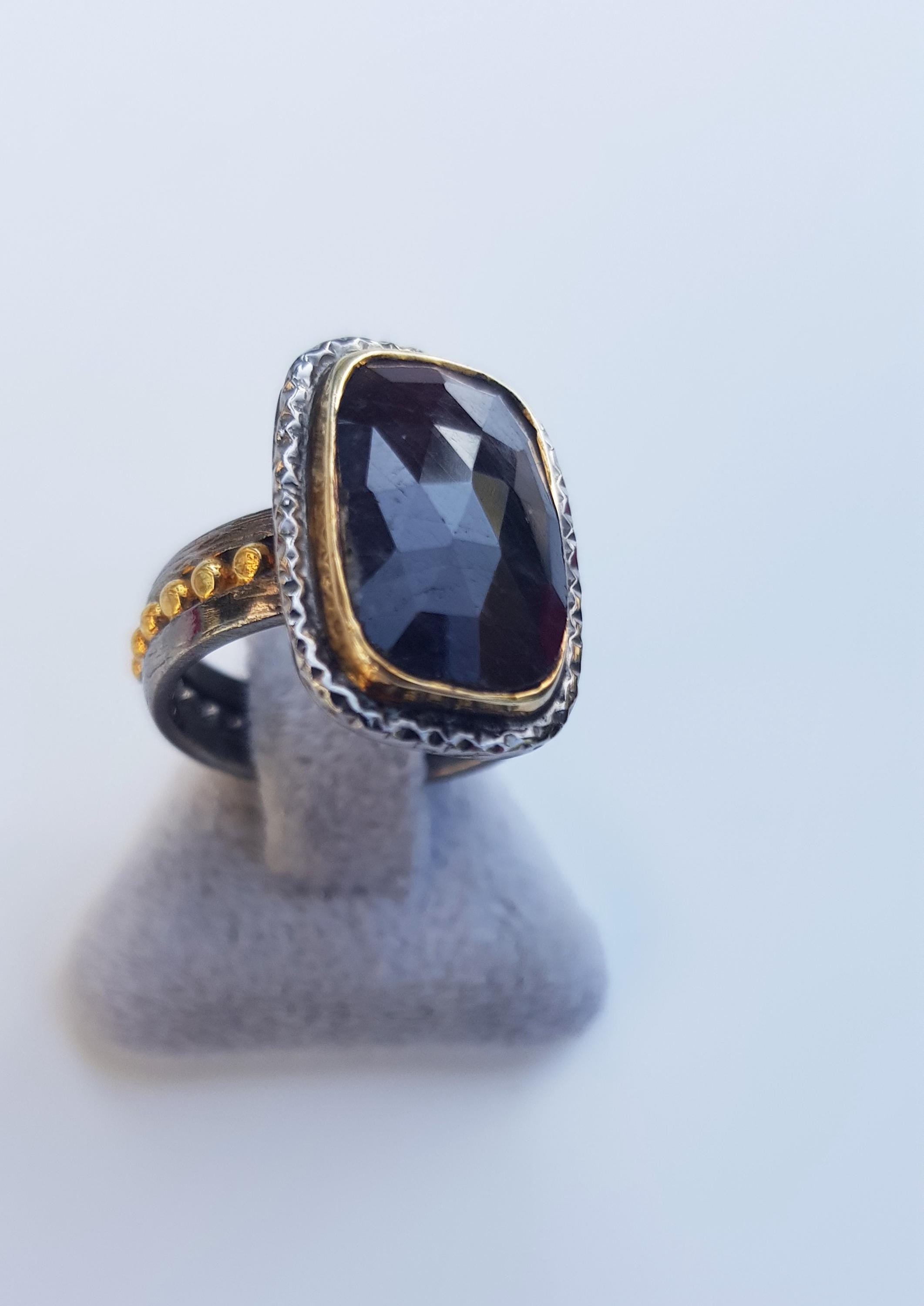 Handmade Ruby Ring: 925 Sterling Silver Gemstone Jewelry