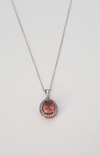 Handmade Sultanite & Zircon 925 Sterling Silver Necklace - Color Changing Gemstone