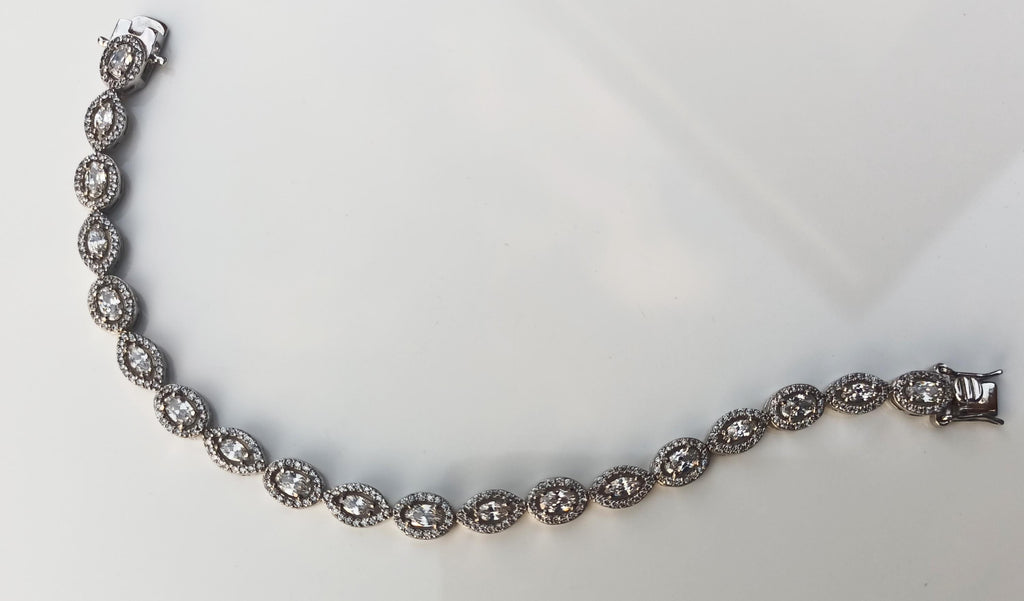 Handmade Genuine Zircon Gemstone Silver Bracelet, Zircon Bracelet Jewelry,Handcrafted, Gift For Her, Wedding Gift