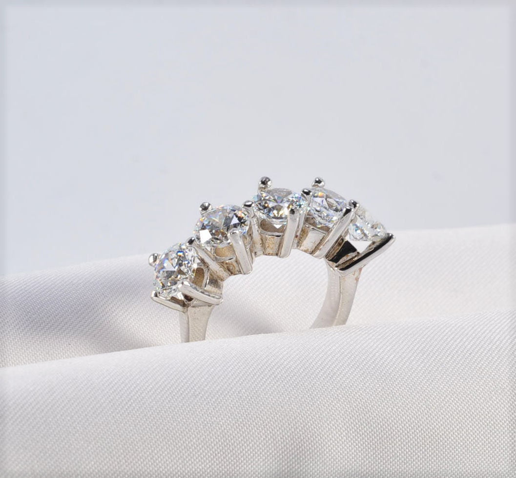 Handmade Zircon 925 Sterling Silver Ring, Handcrafted Zircon Jewelry,Wedding Ring Gift, Anniversary Gift for Her
