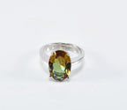 Handmade Sultanite Ring: Color Changing Gemstone, Sterling Silver