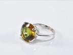 Handmade Sultanite Silver Ring: Color Changing Gemstone Jewelry