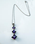 Handmade Amethyst 925 Sterling Silver Necklace: Gemstone Jewelry